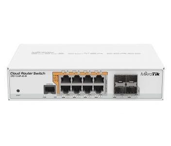 MikroTik CRS112-8P-4S-IN 8-портовий керований PoE комутатор 00-00000299 фото