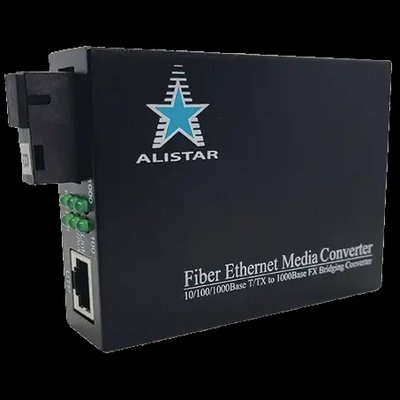 ALISTAR X3G 1G 10/100/1000BASE-T RJ-45 - 1000BASE-LX 1SM WDM SC 20KM TX1310/RX1550nm Медіаконвертор 99-00020859 фото